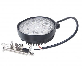 Фара рабочего света круглая 115х130x45мм 27W 9LED (ближний свет) ВЫМПЕЛ ОРИОН wl-827f