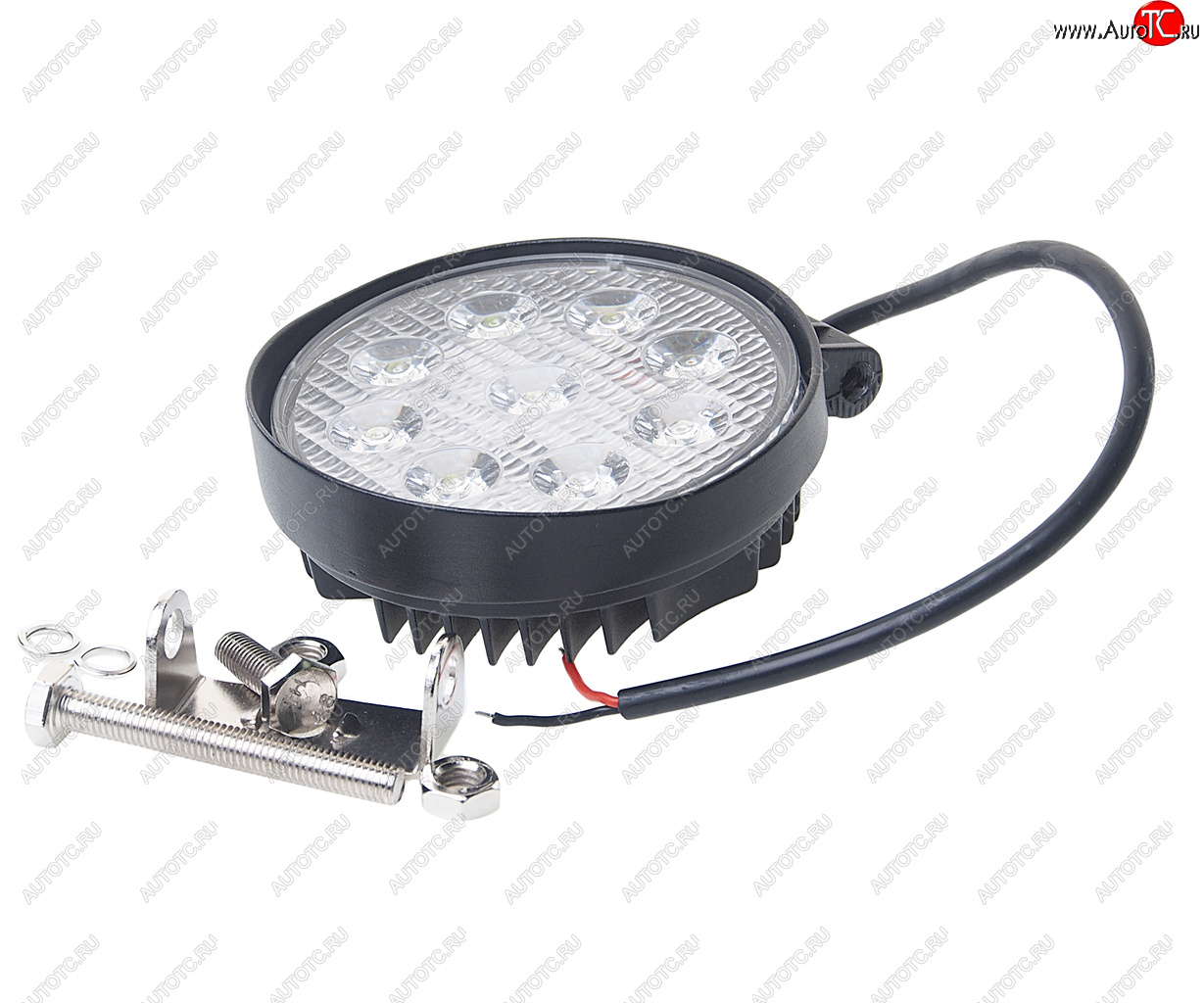 1 199 р. Фара рабочего света круглая 115х130x45мм 27W 9LED (ближний свет) ВЫМПЕЛ ОРИОН wl-827f  с доставкой в г. Керчь