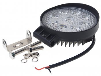 Фара рабочего света круглая 115х130x45мм 27W 9LED (дальний свет) ВЫМПЕЛ ОРИОН wl-827s