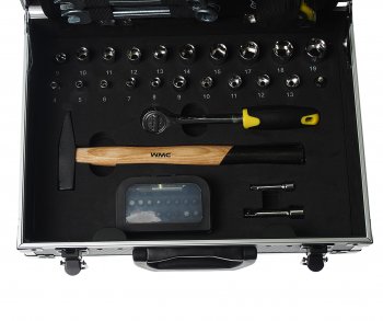 7 449 р. Набор инструментов 91 предмет в чемодане WMC TOOLS WMC TOOLS wmc-1091 WMC TOOLS wmc-1091  с доставкой в г. Керчь. Увеличить фотографию 2