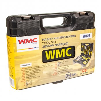 1 879 р. Набор инструментов 126 предметов слесарно-монтажный 1/4 WMC TOOLS WMC TOOLS wmc-20126 WMC TOOLS wmc-20126  с доставкой в г. Керчь. Увеличить фотографию 4