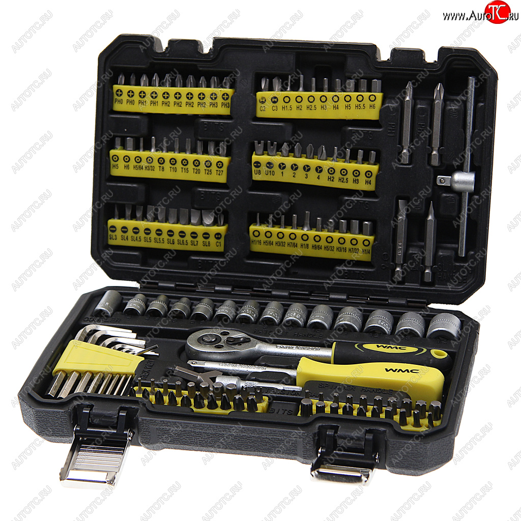 2 369 р. Набор головок торцевых и бит 14 130 предметов WMC TOOLS WMC TOOLS wmc-20130  с доставкой в г. Керчь
