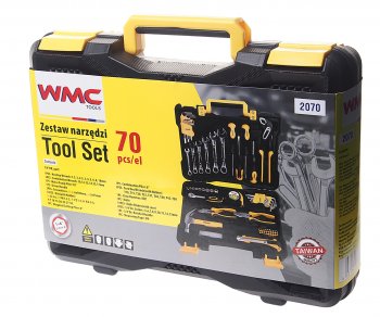 4 289 р. Набор инструментов 70 предметов слесарно-монтажный 1/4 DR 5-13мм WMC TOOLS WMC TOOLS wmc-2070 WMC TOOLS wmc-2070  с доставкой в г. Керчь. Увеличить фотографию 3