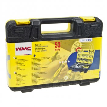 1 959 р. Набор головок торцевых и бит-головок 14 53 предмета WMC TOOLS WMC TOOLS wmc-2531-5euro  с доставкой в г. Керчь. Увеличить фотографию 4