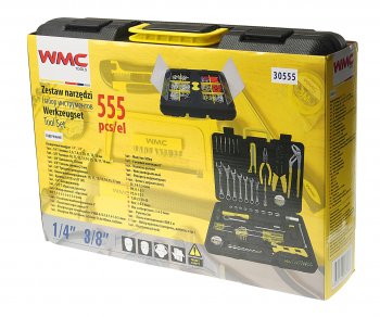3 399 р. Набор инструментов 555 предметов слесарно-монтажный WMC TOOLS WMC TOOLS wmc-30555 WMC TOOLS wmc-30555  с доставкой в г. Керчь. Увеличить фотографию 9