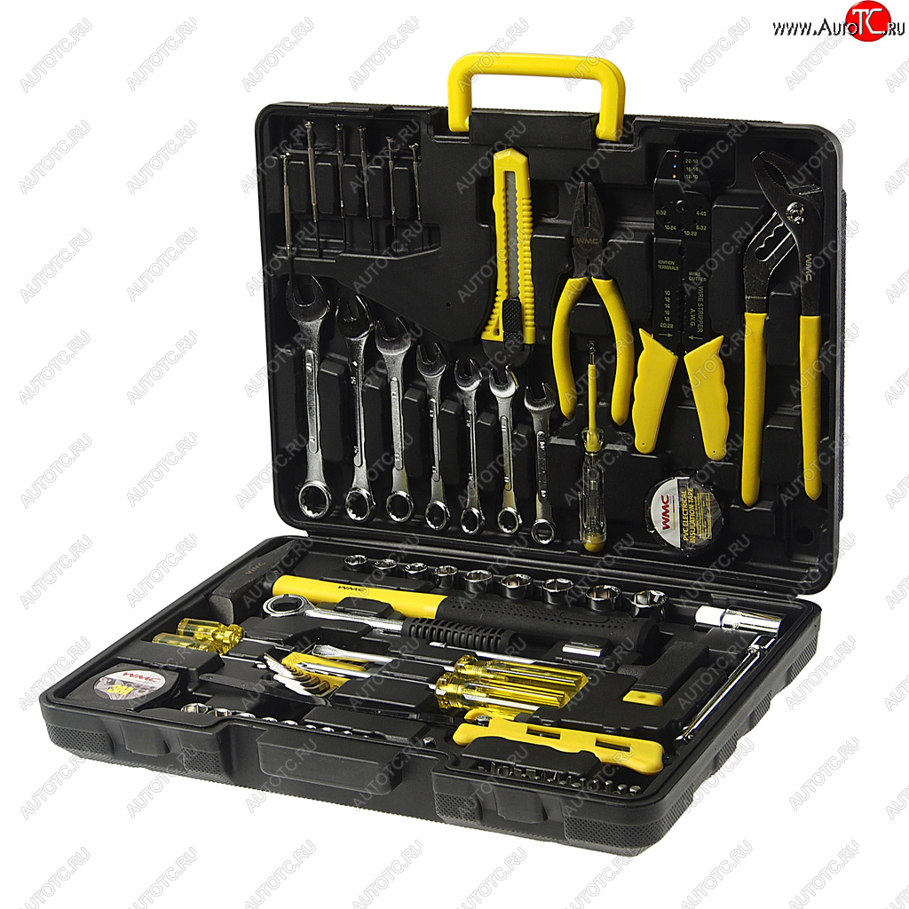 3 399 р. Набор инструментов 555 предметов слесарно-монтажный WMC TOOLS WMC TOOLS wmc-30555 WMC TOOLS wmc-30555  с доставкой в г. Керчь