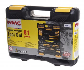 2 669 р. Набор инструментов 61 предмет слесарно-монтажный 3/8 DR 8-22мм WMC TOOLS WMC TOOLS wmc-3061 WMC TOOLS wmc-3061  с доставкой в г. Керчь. Увеличить фотографию 3