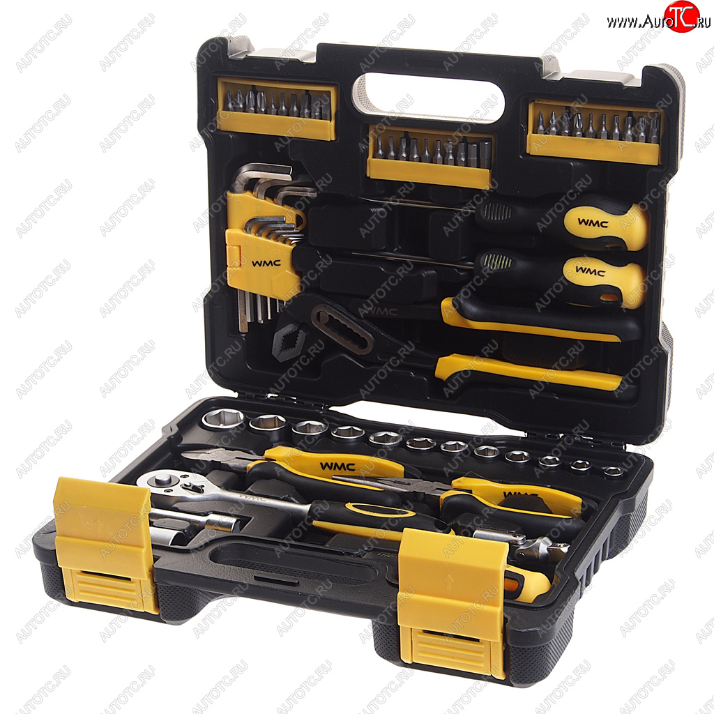 2 669 р. Набор инструментов 61 предмет слесарно-монтажный 3/8 DR 8-22мм WMC TOOLS WMC TOOLS wmc-3061 WMC TOOLS wmc-3061  с доставкой в г. Керчь