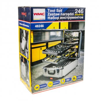 9 999 р. Набор инструментов 246 предметов слесарно-монтажный в кейсе WMC TOOLS WMC TOOLS wmc-40246  с доставкой в г. Керчь. Увеличить фотографию 7
