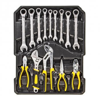 10 999 р. Набор инструментов 287 предметов слесарно-монтажный в кейсе WMC TOOLS WMC TOOLS wmc-40287  с доставкой в г. Керчь. Увеличить фотографию 2