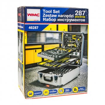 10 999 р. Набор инструментов 287 предметов слесарно-монтажный в кейсе WMC TOOLS WMC TOOLS wmc-40287  с доставкой в г. Керчь. Увеличить фотографию 7