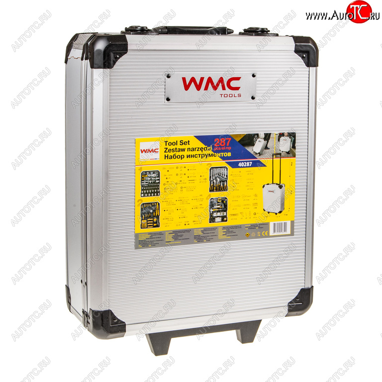 10 999 р. Набор инструментов 287 предметов слесарно-монтажный в кейсе WMC TOOLS WMC TOOLS wmc-40287  с доставкой в г. Керчь
