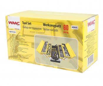 9 449 р. Набор инструментов 60 предметов в складном металлическом ящике WMC TOOLS WMC TOOLS wmc-4060c  с доставкой в г. Керчь. Увеличить фотографию 6
