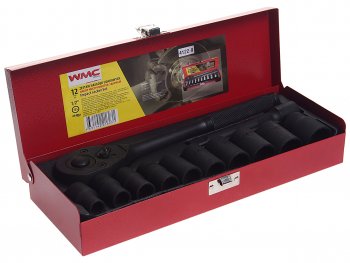 2 279 р. Набор головок ударных 1/2 12-ти гран. 10-24мм 12 предметов WMC TOOLS WMC TOOLS wmc-4122-9 WMC TOOLS wmc-4122-9  с доставкой в г. Керчь. Увеличить фотографию 1