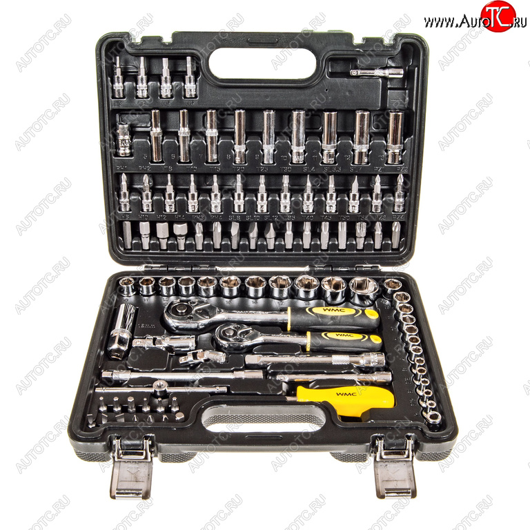 3 189 р. Набор инструментов 94 предмета слесарно-монтажный 1/4,3/8 WMC TOOLS WMC TOOLS wmc-4941-5ds WMC TOOLS wmc-4941-5ds  с доставкой в г. Керчь