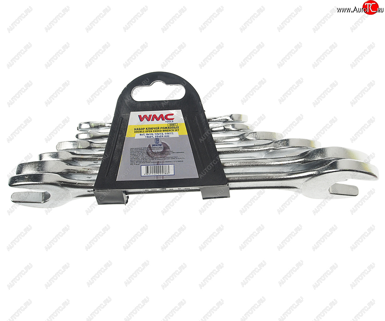 439 р. Набор ключей рожковых 6-24мм 6 предметов WMC TOOLS WMC TOOLS wmc-5067  с доставкой в г. Керчь
