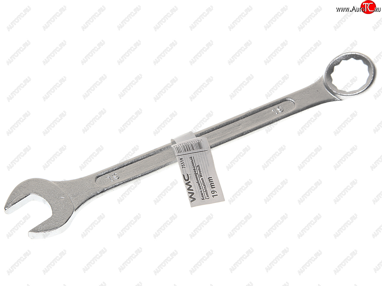 130 р. Ключ комбинированный 19мм 12-ти гранный прямой WMC TOOLS WMC TOOLS wmc-75519  с доставкой в г. Керчь