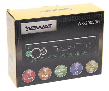 2 689 р. Магнитола автомобильная 1DIN SWAT SWAT wx-2003bg  с доставкой в г. Керчь. Увеличить фотографию 4