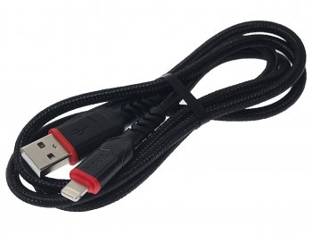 252 р. Кабель iPhone (5-) 1м черный HOCO HOCO x59 black HOCO x59 black  с доставкой в г. Керчь. Увеличить фотографию 1