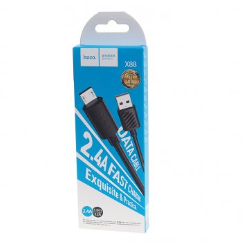 61 р. Кабель micro USB 1м HOCO HOCO x88 black  с доставкой в г. Керчь. Увеличить фотографию 2