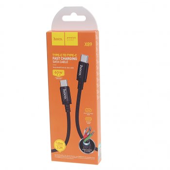 282 р. Кабель USB Type C-USB Type C 1м HOCO HOCO x89 wind black  с доставкой в г. Керчь. Увеличить фотографию 2