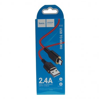 291 р. Кабель micro USB 1м HOCO HOCO x95 red  с доставкой в г. Керчь. Увеличить фотографию 2