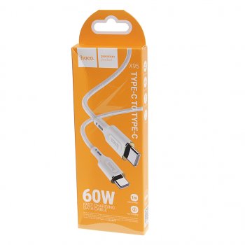 298 р. Кабель USB Type C-USB Type C 1м HOCO HOCO x95 white  с доставкой в г. Керчь. Увеличить фотографию 2
