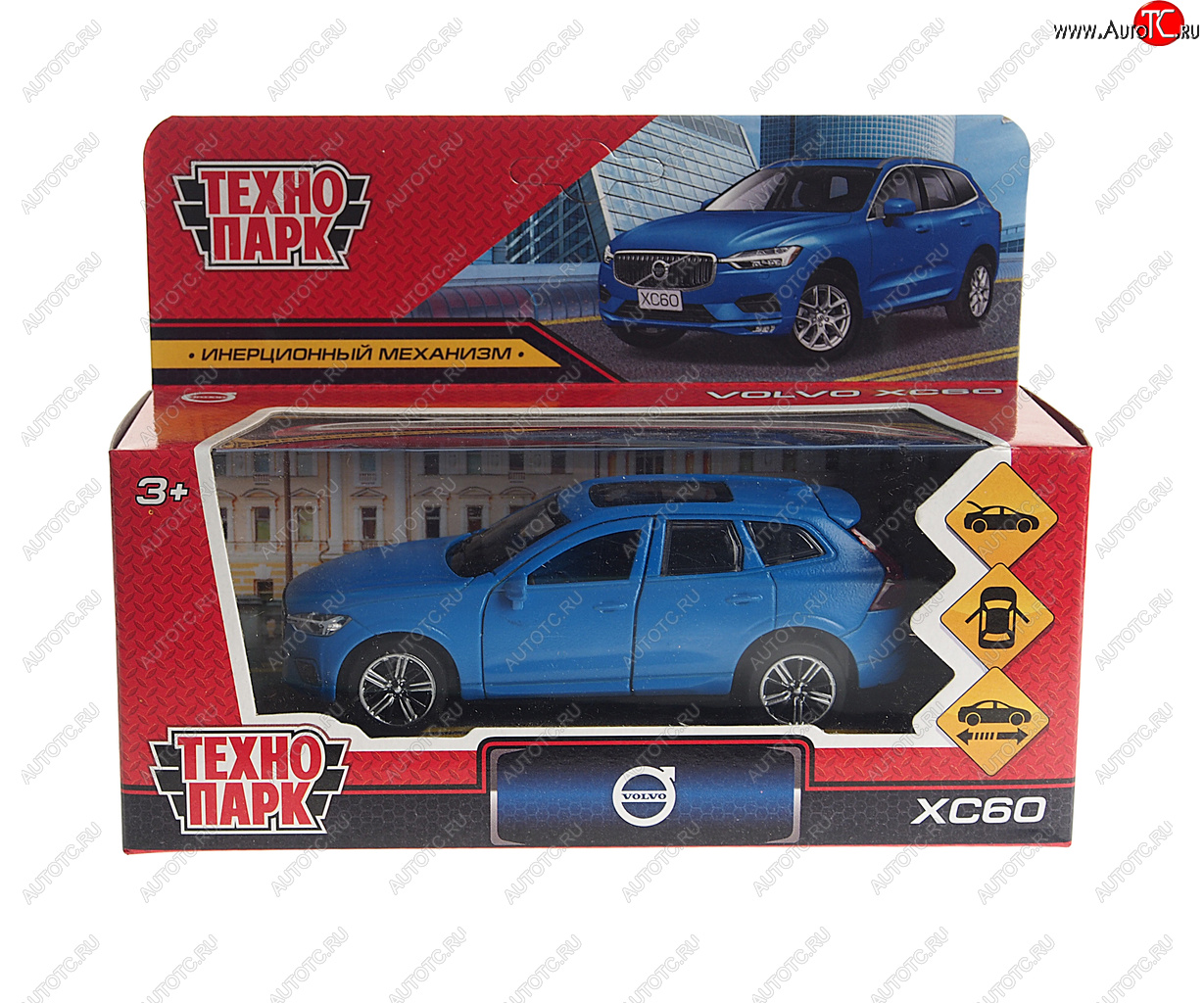 799 р. Модель автомобиля VOLVO XC60 металлическая ТЕХНОПАРК ТЕХНОПАРК xc60-12fil-bu  с доставкой в г. Керчь