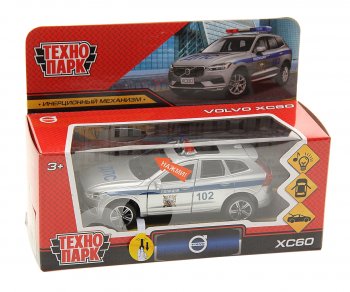 1 379 р. Модель автомобиля VOLVO XC60 металлическая (свет, звук) ТЕХНОПАРК ТЕХНОПАРК xc60-12slpol-sr  с доставкой в г. Керчь. Увеличить фотографию 1