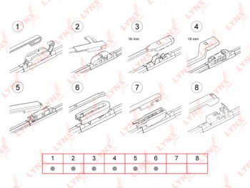 719 р. Щетка стеклоочистителя 500мм бескаркасная LYNX LYNX xf500  с доставкой в г. Керчь. Увеличить фотографию 2