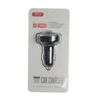 899 р. Устройство зарядное в прикуриватель с трансмиттером (bluetooth,hands free) черное XO XO xo-bcc01 black  с доставкой в г. Керчь. Увеличить фотографию 3