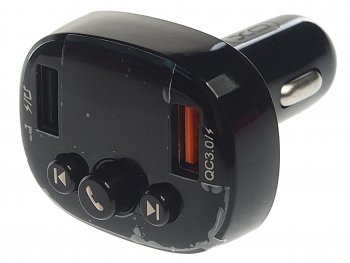 1 049 р. Устройство зарядное в прикуриватель с трансмиттером (bluetooth,hands free) черное XO XO xo-bcc03 black  с доставкой в г. Керчь. Увеличить фотографию 1
