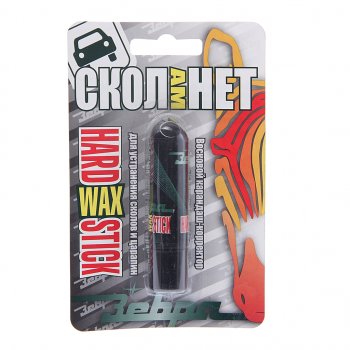Карандаш восковой белый блистер HardWAX Stick ЗЕБРА ЗЕБРА z-1426