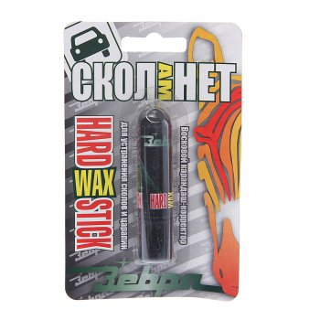 Карандаш восковой серебро блистер HardWAX Stick ЗЕБРА ЗЕБРА z-1433