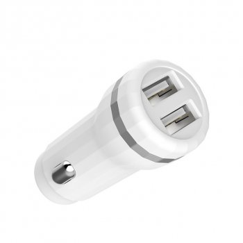 459 р. Устройство зарядное в прикуриватель 2USB 12V HOCO HOCO z27 white  с доставкой в г. Керчь. Увеличить фотографию 2
