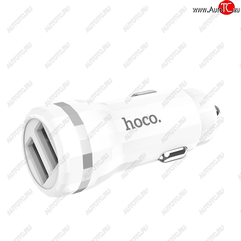 459 р. Устройство зарядное в прикуриватель 2USB 12V HOCO HOCO z27 white  с доставкой в г. Керчь