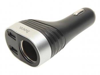 489 р. Разветвитель прикуривателя 1-но гнездовой 12-24V 2USB 3.1A с дисплеем HOCO HOCO z29  с доставкой в г. Керчь. Увеличить фотографию 1