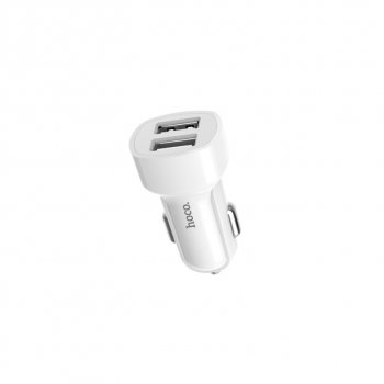 459 р. Устройство зарядное в прикуриватель 2USB 12V HOCO HOCO z2a white  с доставкой в г. Керчь. Увеличить фотографию 3