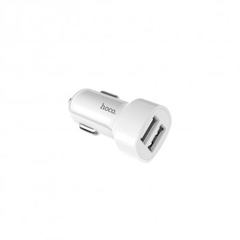 Устройство зарядное в прикуриватель 2USB 12V HOCO HOCO z2a white
