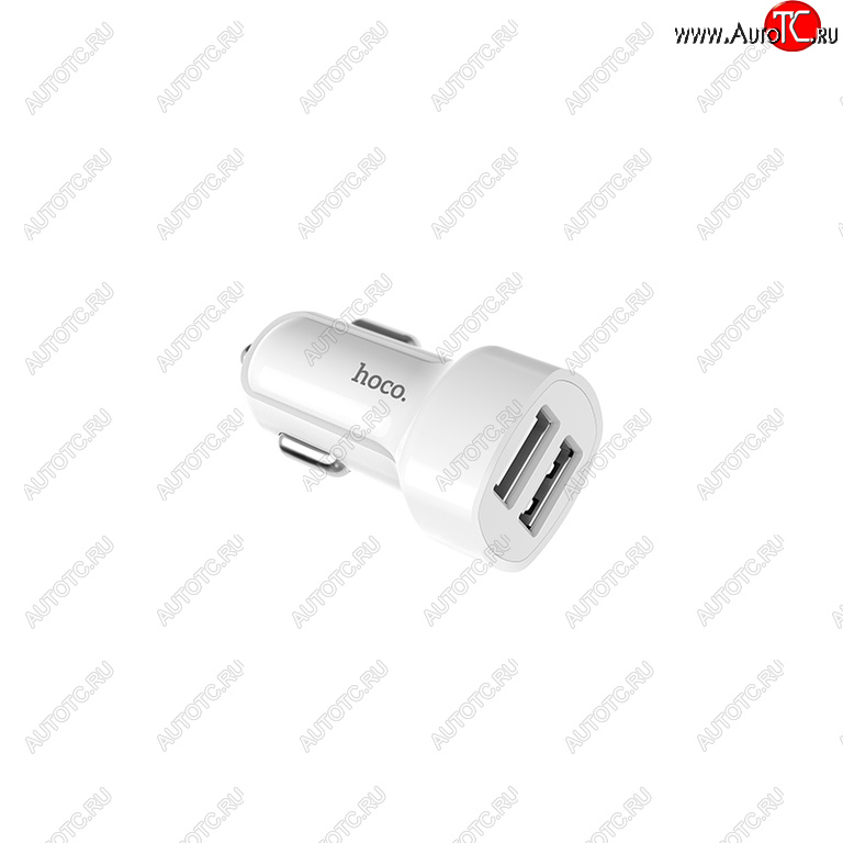 459 р. Устройство зарядное в прикуриватель 2USB 12V HOCO HOCO z2a white  с доставкой в г. Керчь