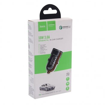 559 р. Устройство зарядное в прикуриватель 1USB 12V 3A HOCO HOCO z32 black HOCO z32 black  с доставкой в г. Керчь. Увеличить фотографию 2