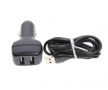 529 р. Устройство зарядное в прикуриватель 2USB 12V 2.4A кабель iPhone (5-) HOCO HOCO z36 black HOCO z36 black  с доставкой в г. Керчь. Увеличить фотографию 2