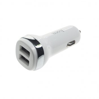 499 р. Устройство зарядное в прикуриватель 2USB 12V HOCO HOCO z40 white HOCO z40 white  с доставкой в г. Керчь. Увеличить фотографию 1