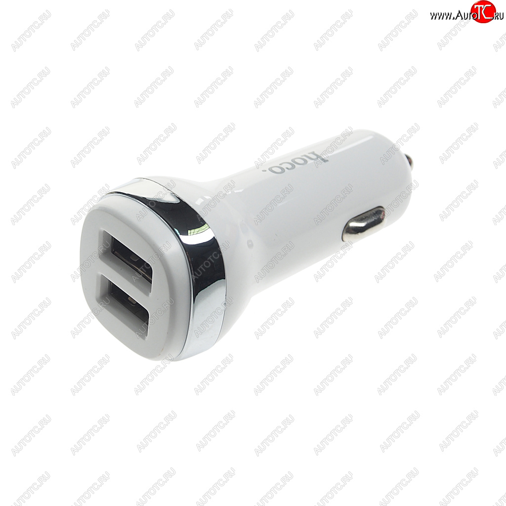 499 р. Устройство зарядное в прикуриватель 2USB 12V HOCO HOCO z40 white HOCO z40 white  с доставкой в г. Керчь