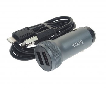 579 р. Устройство зарядное в прикуриватель 1USB 12V кабель iPhone (5-) HOCO HOCO z49 grey HOCO z49 grey  с доставкой в г. Керчь. Увеличить фотографию 1
