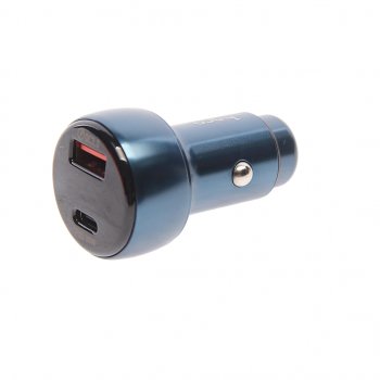 Устройство зарядное в прикуриватель 1USB 12V кабель iPhone (5-) HOCO HOCO z50 blue