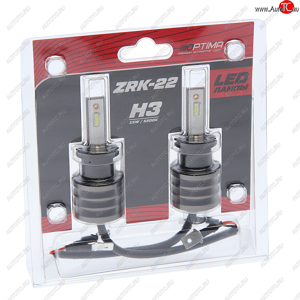 2 699 р. Лампа светодиодная 12V H3 РK22s (2шт.) OPTIMA OPTIMA z-h3  с доставкой в г. Керчь