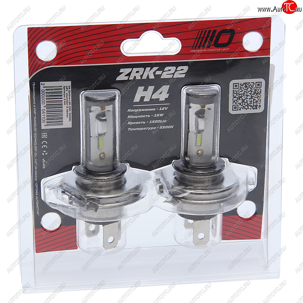3 099 р. Лампа светодиодная 12V H4 P43t-38 (2шт.) OPTIMA OPTIMA z-h4  с доставкой в г. Керчь