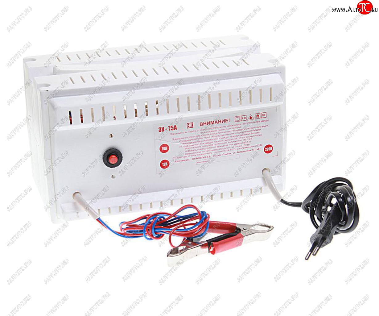 3 869 р. Устройство зарядное 12V 10A 90Ач 220V (автомат) НИКА АНТАС НИКА АНТАС зу-75а1  с доставкой в г. Керчь