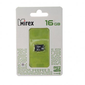 369 р. Карта памяти 16GB MicroSD class 10 MIREX MIREX 13612-mc10sd16  с доставкой в г. Керчь. Увеличить фотографию 1